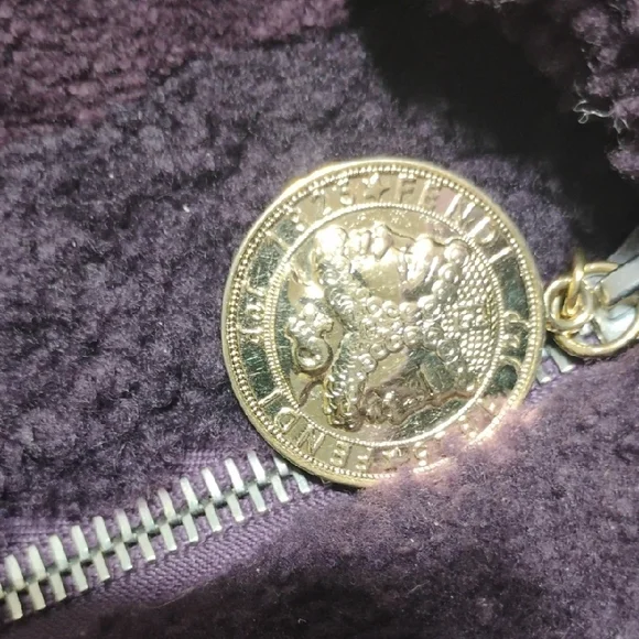 SALE! Fendi Zucchino Canvas Leather Purple/Red Color Combination 2Way & Dust Bag - Picture 11 of 16